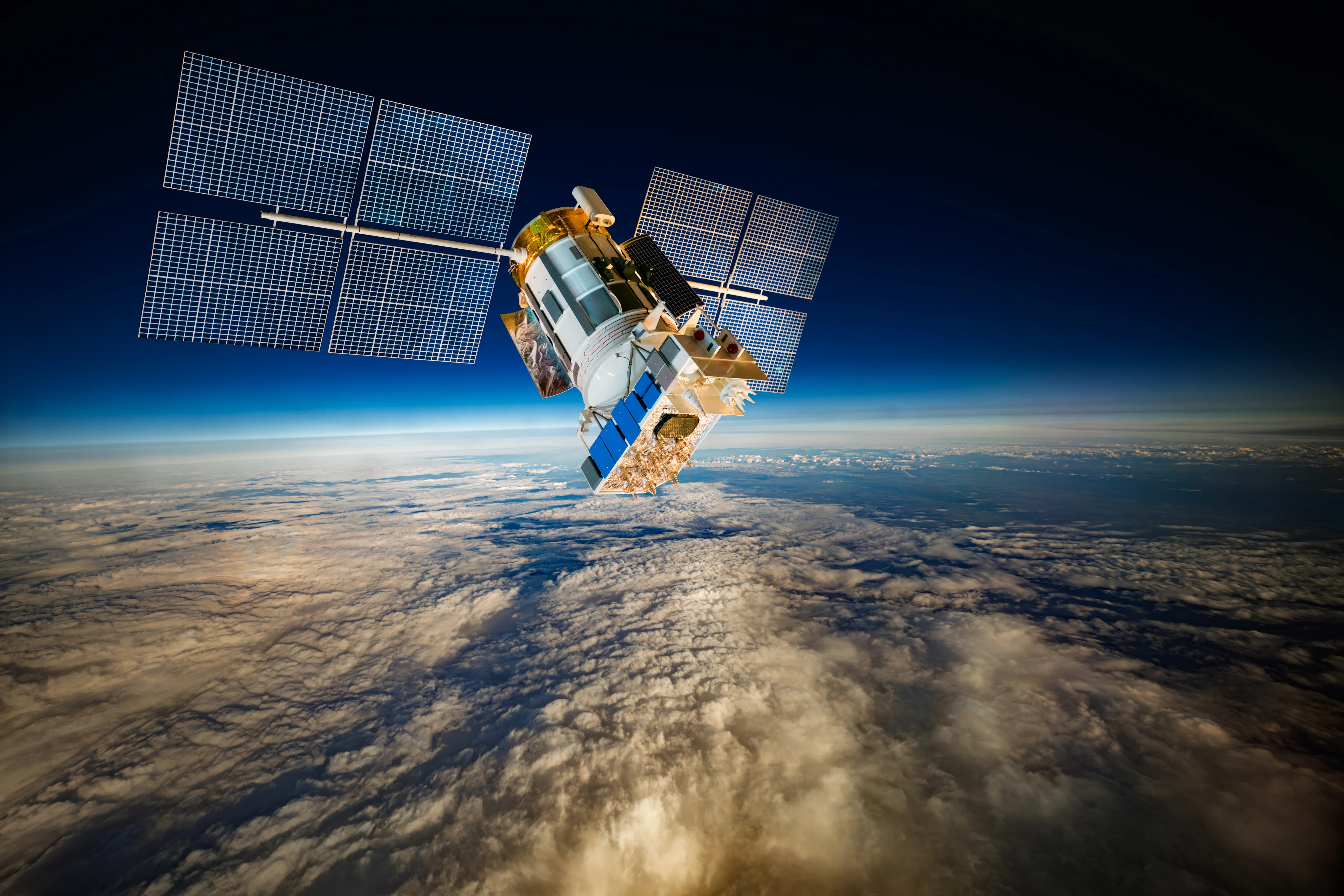 Satélite em órbita